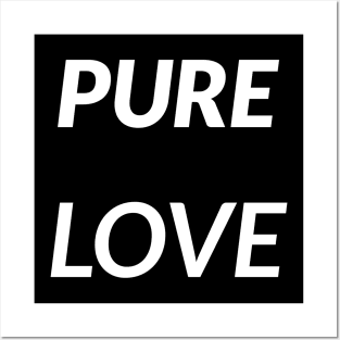 PURE LOVE, transparent background Posters and Art
